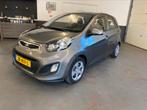 Kia Picanto 1.2 Cvvt 5-DRS AUT Airco 2014 Grijs, Auto's, Stof, Zwart, 4 cilinders, 850 kg