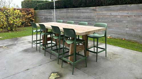 Hangtafel statafel bartafel horeca / privé balken sloophout., Huis en Inrichting, Barren, Nieuw, Ophalen
