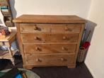Oude grenen ladenkast, Huis en Inrichting, Kasten | Ladekasten, Ophalen, 50 tot 100 cm, Zo goed als nieuw, 3 of 4 laden