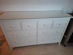 IKEA Hemnes Commode - Wit, met glasplaat, Ophalen, Zo goed als nieuw, 25 tot 50 cm, 100 tot 150 cm