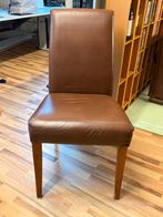 Eetkamer stoelen 6 stuks, Huis en Inrichting, Stoelen, Ophalen, Gebruikt, Bruin, Leer