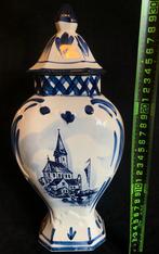 Delfts blauwe pot/vaas met deksel, Ophalen of Verzenden