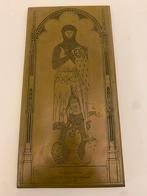 Antieke Messing Wrijfplaat Sir Robert de Bures 1302 A.D. Eng, Antiek en Kunst, Ophalen of Verzenden