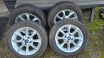 Aluminium Velgen met Continental Winterbanden 175/65 R14, Auto-onderdelen, Banden en Velgen, Ophalen, 14 inch, Gebruikt, 175 mm