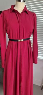 Lange zomer jurk vest rood maat 38  met knopen, Maat 38/40 (M), Ophalen of Verzenden, Onder de knie, Zo goed als nieuw