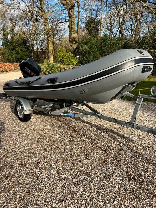 Zeer nette rubberboot / RIB, Watersport en Boten, Rubberboten, Zo goed als nieuw, Quicksilver, Aluminium, Minder dan 70 pk, Benzine