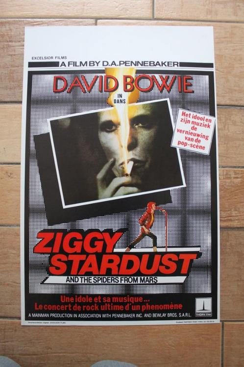 filmaffiche David Bowie Ziggy Stardust 1979 filmposter, Verzamelen, Posters, Zo goed als nieuw, Film en Tv, A1 t/m A3, Rechthoekig Staand