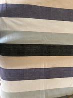 Stof van stevige katoen met brede strepen 190x150 cm, 120 cm of meer, Wit, Nieuw, Ophalen of Verzenden