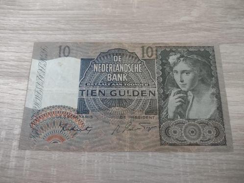 Replacement biljet 10 gulden Meisje met druiven, 1942, Postzegels en Munten, Bankbiljetten | Nederland, 10 gulden, Ophalen of Verzenden
