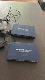 Netwerk switch Netgear Prosafe 108. 8 poort, Ophalen of Verzenden, Zo goed als nieuw