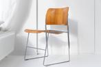 Set van 4 David Rowland 40/4 Seid International stoelen 60s, Huis en Inrichting, Stoelen, Ophalen of Verzenden, Gebruikt, Metaal