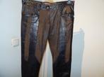 Roberto Cavalli vintage broek bruin bekleed met zacht leer, Bruin, Verzenden, Roberto cavalli, Maat 34 (XS) of kleiner