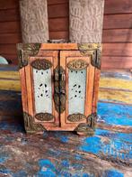 Chinees sieradenkastje Chinese jade ingelegd kastje met slot, Antiek en Kunst, Ophalen of Verzenden