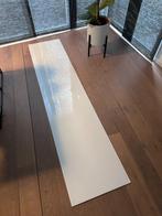 BESTÅ Bovenblad, glas wit/lichtgroen, 180x40 cm- IKEA, Huis en Inrichting, 150 tot 200 cm, Glas, 25 tot 50 cm, Zo goed als nieuw