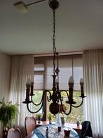 Mooie koperen kroonluchter antiek, Ophalen, Gebruikt