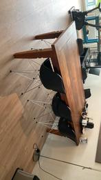 Vier moderne eettafelstoelen, Huis en Inrichting, Ophalen, Zwart, Zo goed als nieuw, Vier