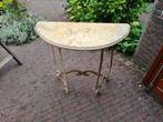 .Brocante metalen wandtafel, Ophalen, Gebruikt, 75 cm of meer, Overige vormen