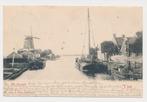 28- Prentbriefkaart IJlst 1902 - De Geeuw, Gelopen, Friesland, Voor 1920, Verzenden