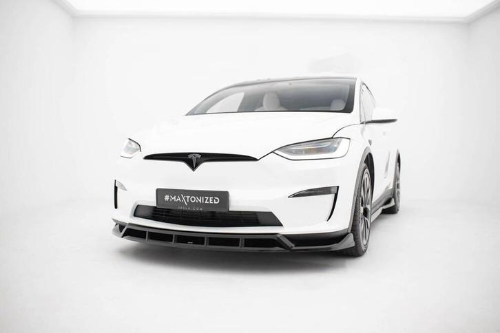 Voorlip sideskirt diffuser splitter - Tesla Model X 21+, Auto diversen, Tuning en Styling, Ophalen of Verzenden