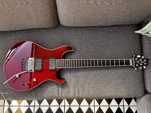 PRS SE Torero Scarlet Red 24 Floyd Rose EMG, Muziek en Instrumenten, Snaarinstrumenten | Gitaren | Elektrisch, Gebruikt, Hollow body