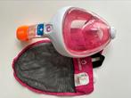 Duikmasker kind Decathlon maat XS roze, Ophalen of Verzenden, Zo goed als nieuw, Snorkelmasker