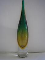 Murano Sommerso vaas Flavio Poli gaaf gemerkt en hoog 31 cm, Antiek en Kunst, Antiek | Glas en Kristal, Ophalen of Verzenden