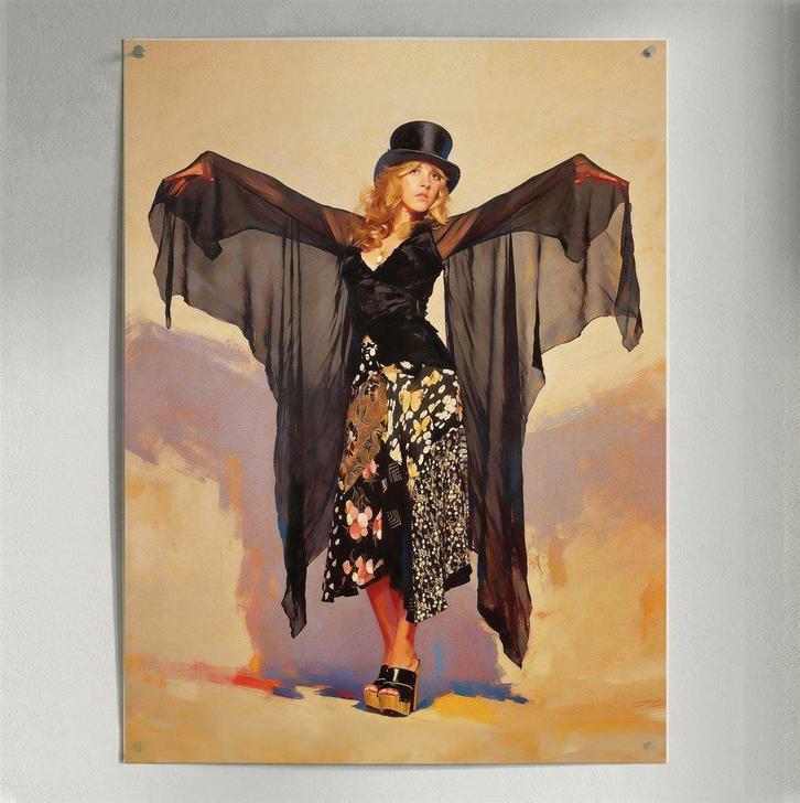 Stevie Nicks Fleetwood mac Muziek Giclee Print | poster, Verzamelen, Muziek, Artiesten en Beroemdheden, Nieuw, Poster, Artwork of Schilderij