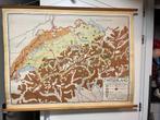Schoolplaat Zwitserland met Illustraties, Antiek en Kunst, Ophalen of Verzenden, Aardrijkskunde