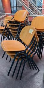 21 schoolstoelen - gispen- presikhaaf – stevig & stapelbaar, Gebruikt, Vijf, Zes of meer stoelen, Verzenden, Blauw