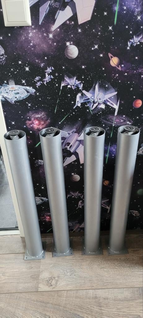 4 Tafelpoten - 67 cm hoog, Tafelpoot, Gebruikt, Overige materialen, Rond