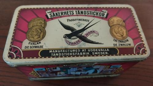 Vintage De Zwaluw luciferblik – Säkerhets Tändstickor, Verzamelen, Blikken, Zo goed als nieuw, Overige, Overige merken, Ophalen of Verzenden