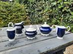 Weimar Kobalt Porselein Katharina 5-delig, Antiek en Kunst, Ophalen