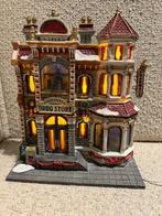 Kerstdorp apotheek  verlicht pharmacy evergreen drugstore, Diversen, Kerst, Ophalen of Verzenden, Zo goed als nieuw