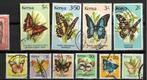 Kenia 1988/90 vlinders gebruikt, Verzenden, Overige landen, Gestempeld