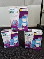 Philips avent bewaar bakjes incl adapter 3 dozen, Ophalen, Gebruikt