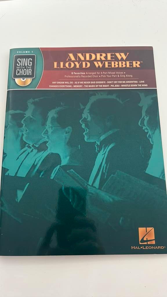 Andrew Lloyd Webber - Sing With The Choir 1 - incl. CD, Muziek en Instrumenten, Bladmuziek, Zo goed als nieuw, Artiest of Componist