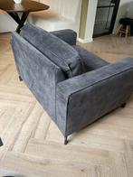 Antraciet Velvet Fauteuil - Zo Goed Als Nieuw!, Huis en Inrichting, 75 tot 100 cm, Ophalen of Verzenden, Zo goed als nieuw, 100 tot 125 cm
