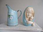 brocante borstbeeldje Maria met kindje Jezus, Ophalen of Verzenden, Gebruikt, Beeld(je), Christendom | Katholiek