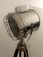 Tripod vloerlamp maritiem luxe - driepoot, Huis en Inrichting, Lampen | Vloerlampen, Ophalen, Zo goed als nieuw, Maritiem, stoer, industrieel