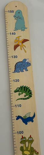 Vintage oude houten groei meter kids voorzien dieren print., Ophalen of Verzenden, Gebruikt, Wanddecoratie