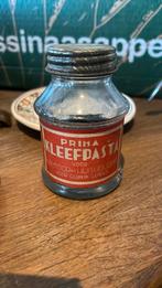 Oud glazen potje “prima kleefpasta voor kantoor en huishoud”, Verzamelen, Merken en Reclamevoorwerpen, Ophalen of Verzenden, Zo goed als nieuw