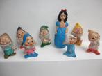 Walt Disney blauw sneeuwwitje en 7 dwergen met baarden mooi, Ophalen of Verzenden, Sneeuwwitje of Doornroosje, Gebruikt, Beeldje of Figuurtje