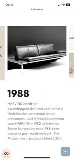 Harvink Jack Crebolder Design Bank - 1988, Ophalen, Gebruikt, Driepersoons, Rechte bank