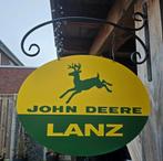 Dubbelzijdig JOHN DEERE UITHANGBORD (incl. beugel), Ophalen of Verzenden, Nieuw, Reclamebord