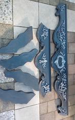 Eiken schoren voor afdak oid.+ 2 mahonie sierdelen, Doe-het-zelf en Verbouw, Hout en Planken, Ophalen, Eiken, Plank, 50 mm of meer