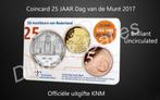 25 jaar Dag van de Munt Coincard 2017 - met penning, Postzegels en Munten, Munten | Nederland, Euro's, Ophalen of Verzenden, Koningin Beatrix
