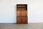vintage buffetkast | wandkast | wandmeubel | jaren 60, Gebruikt, Ophalen of Verzenden, 25 tot 50 cm, Glas