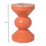 Bijzettafel diabolo oranje van Xenos, Huis en Inrichting, Tafels | Bijzettafels, Ophalen, Zo goed als nieuw, Overige vormen, Metaal of Aluminium