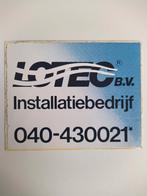 Oude sticker.  LOTEC bv.  Installatiebedrijf. 040., Ophalen of Verzenden