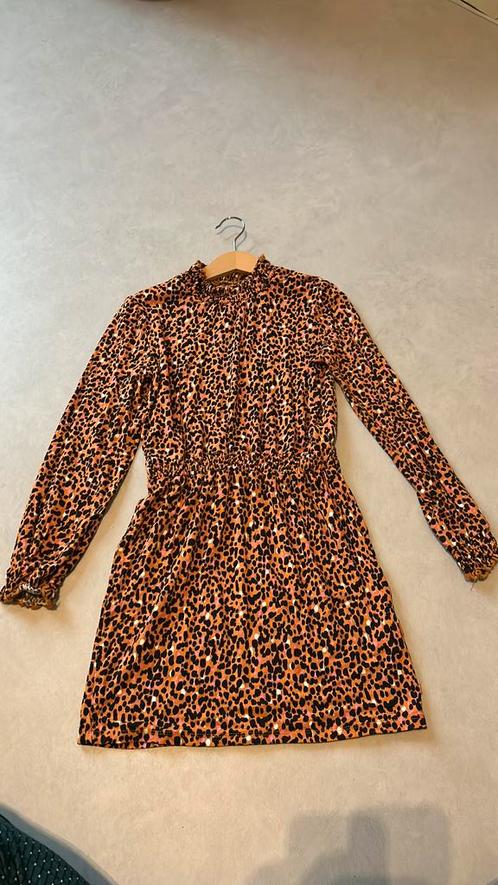 Jurkje 134/140 van WE Fashion, oranje / bruin, Kinderen en Baby's, Kinderkleding | Maat 134, Zo goed als nieuw, Meisje, Jurk of Rok